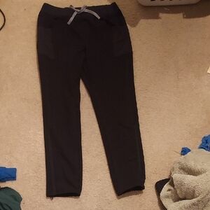 Figs Black Scrub Pants with Tapered Ankle